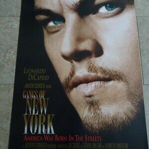 The Gangs of New York - Movie Poster with Leonardo DiCaprio as Amsterdam Vallon